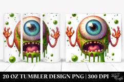 Terrified Eyeball Monster 20 Oz Tumbler Product Image 1