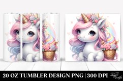 Pastel Baby Unicorn with Beachwear | 20 Oz Tumbler Product Image 1
