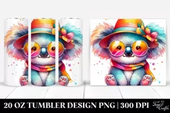 Colorful Layered Baby Koala | 20 Oz Tumbler Product Image 1