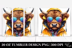 Proud Posing Highlandcow 20 Oz Tumbler Product Image 1