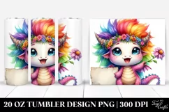 Happy Baby Dragon, Vibrant 20 Oz Tumbler Product Image 1