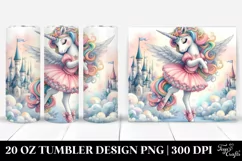 Cute Unicorn Posing as a Dancer | 20 Oz Tumbler Product Image 1