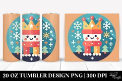 Colorful Crown Winter Design, Transparent 20 Oz Tumbler Product Image 1