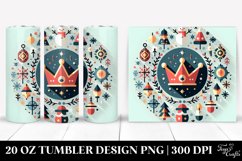 Colorful Winter Crown Clipart Product Image 1
