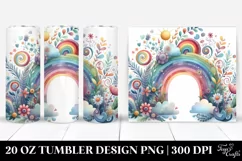 Colorful Rainbow,Whimsical|20 oz Tumbler Product Image 1
