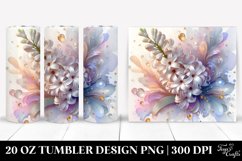 Shiny Hyacinth Splash 20 Oz Tumbler Product Image 1