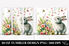 Spring Petals Rabbit Design | 20 Oz Tumbler Product Image 1