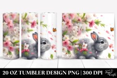 Spring Petals Rabbit Design | 20 Oz Tumbler Product Image 1