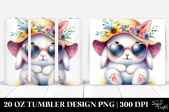 Colorful Bunny with Sunglasses | 20 oz Tumbler Product Image 1
