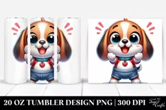 Colorful Funny Baby Beagle | 20 Oz Tumbler Product Image 1