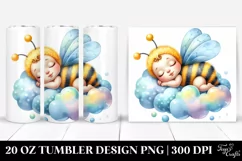 Colorful Baby Bee Sleeping | 20 oz Tumbler Product Image 1