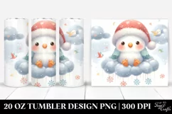 Simple Cute Baby Parrot Tumbler Design Product Image 1