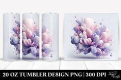 Glossy Lavender Splash 20 Oz Tumbler Product Image 1