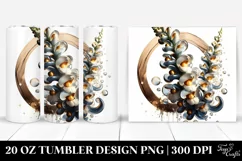 Abstract Glossy Snapdragon Watercolor | 20 Oz Tumbler Product Image 1