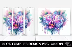 Detailed Glossy Orchid Heart Tumbler Product Image 1