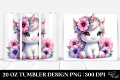 Baby Unicorn Petunia Tumbler Product Image 1