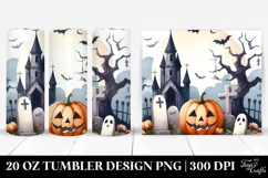 Watercolor Style Simple Funny Halloween Clipart with Zombie, Product Image 1