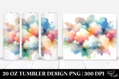 Colorful Abstract Pastel Cloud | 20 Oz Tumbler Product Image 1