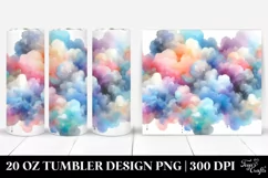 Colorful Pastel Cloud Abstract | 20 oz Tumbler Product Image 1