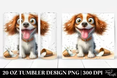 Colorful Crazy Brittany Tumbler Product Image 1