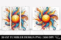 Colorful Whimsical Sun Tumbler Product Image 1