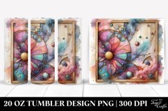 Stained Cosmos Watercolor Splash | 20 oz Tumbler Product Image 1