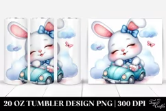 Colorful Baby Rabbit Sleeping | 20 Oz Tumbler Product Image 1