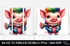 Vibrant Baby Pig 20 Oz Tumbler Product Image 1