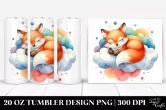 Cute Fox Sleeping Baby | 20 Oz Tumbler Product Image 1