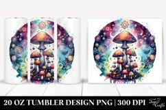 Vibrant Magical Celestial Mushroom Clipart Product Image 1