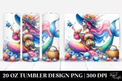 Playful Mermaid Watercolor Tumbler Product Image 1