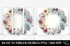 Pastel Christmas Round Image Clipart 20 Oz Tumbler Product Image 1