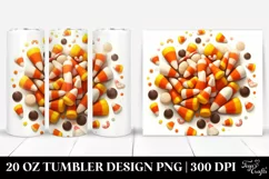 Digital Painting with Candy Corn | 20 oz Tumbler Product Image 1