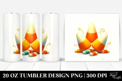 Digital Painting with Candy Corn | 20 oz Tumbler Product Image 1