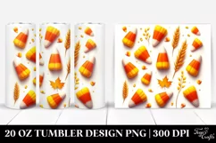 Digital Painting with Candy Corn | 20 oz Tumbler Product Image 1