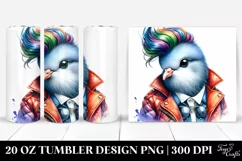Cute Vibrant Dove 20 Oz Tumbler Product Image 1