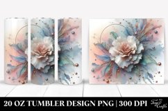 Shiny Carnation Clipart, 20 Oz Tumbler Product Image 1