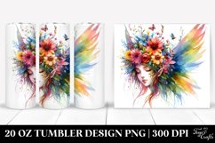 Floral Fairy Watercolor Tumbler Product Image 1