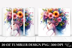 Floral Fairy Watercolor Tumbler Product Image 1