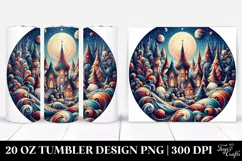 Colorful Gnome Holiday Clipart, Transparent 20 Oz Tumbler Product Image 1