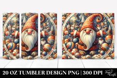 Colorful Gnome Holiday Clipart, Transparent 20 Oz Tumbler Product Image 1