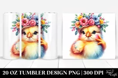 Cute Vibrant Baby Chicken 20 Oz Tumbler Product Image 1