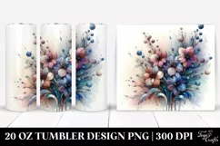 Abstract Pastel Wooden Delphinium Clipart Product Image 1