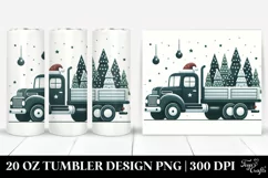Simple Truck with Christmas Trees, High-Res 20 Oz Tumbler Product Image 1