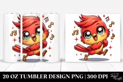 Crazy Looking Baby Cardinal | 20 Oz Tumbler Product Image 1