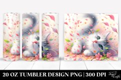Spring Petals Cat Design | 20 Oz Tumbler Product Image 1