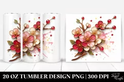 Detailed Cherry Blossom Tumbler Product Image 1
