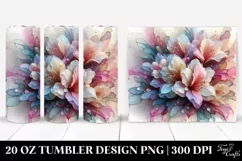 abstract Pastel Glossy Rhododendron | 20 oz Tumbler Product Image 1