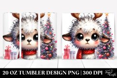 Expressive Baby Lamb, Watercolor 20 Oz Tumbler Product Image 1