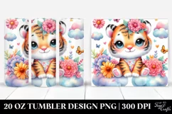 Whimsical Baby Tiger | 20 Oz Tumbler Product Image 1